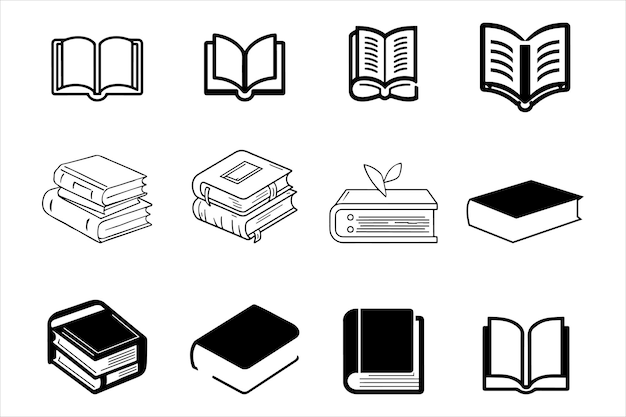 Vector vector graphics of books