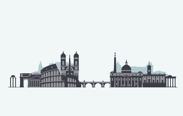 Vector graphics, flat city illustration, eps 10