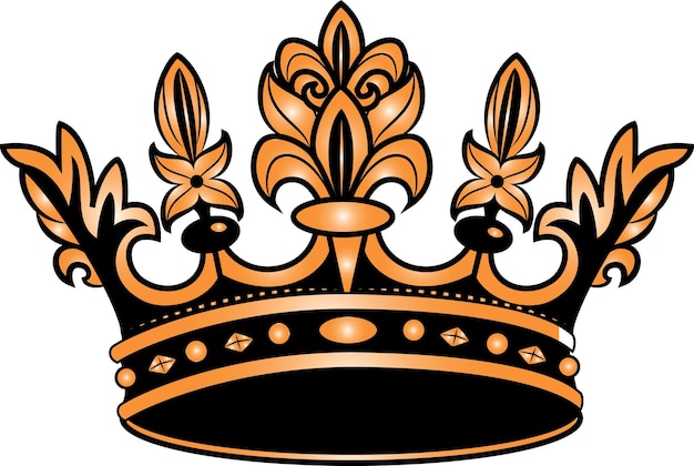 Vector Graphics Of A King'S Crown Isolated On Transparent Background