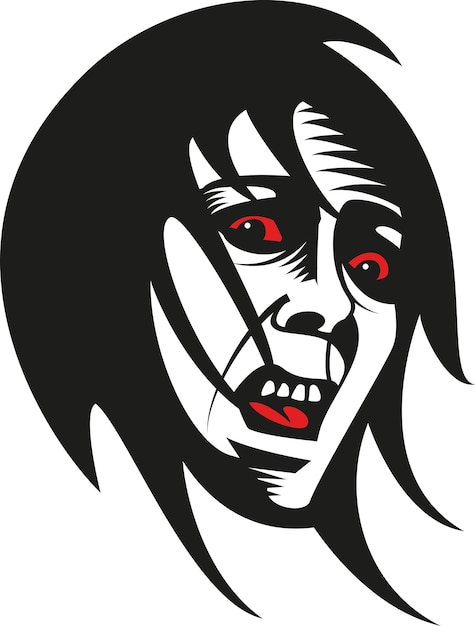 Vector Graphics Of A Man With Terrified Face Image Of A Male Person In Fear