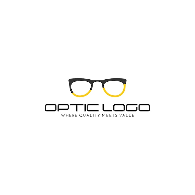 vector graphics of optical logos. glasses shop logo