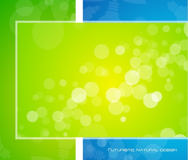 Vector green shiny background