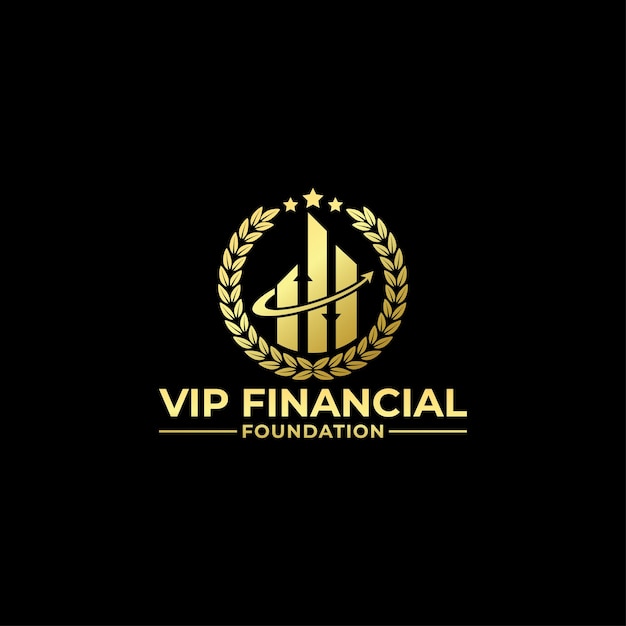 Vector grow up financial investment logo design