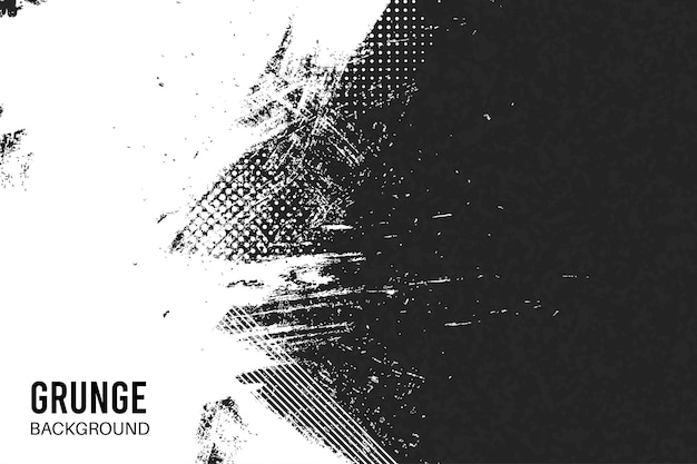 Vector grunge background in black and white texture pattern