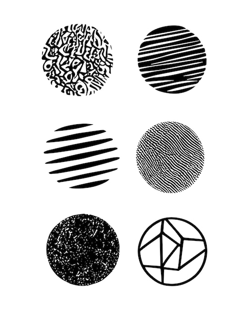 Vector grunge circle grunge round shape grunge banner Black circle brush stroke with black color isolated on white background