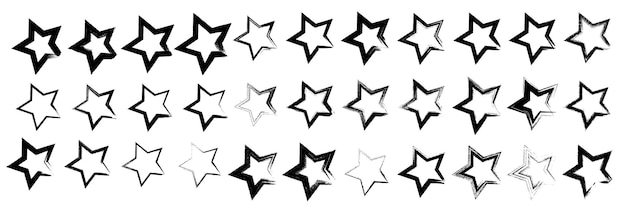 Vector grunge star.Distressed star symbol.