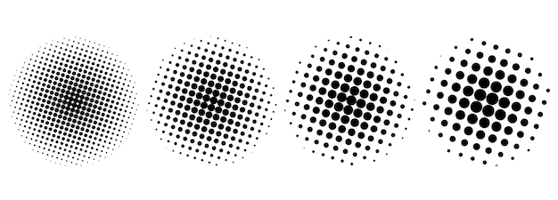 vector Halftone circular background