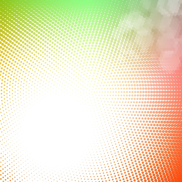 Vector halftone mosaic with sun flares and bokeh