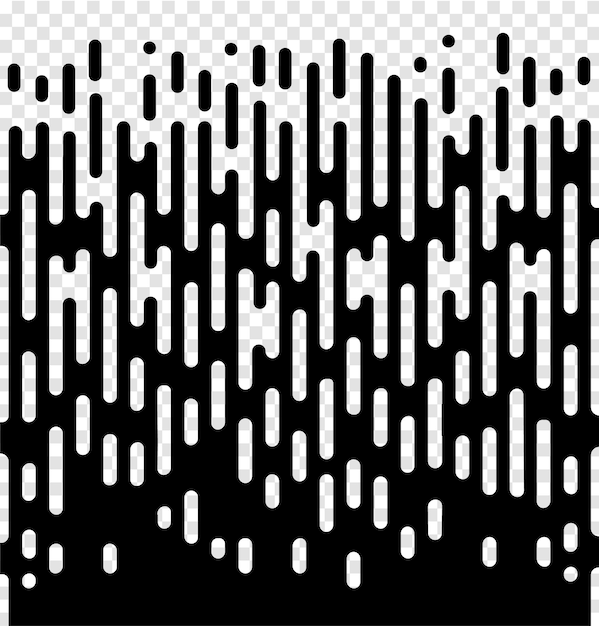 Vector halftone transition abstract wallpaper pattern seamless black and white irregular rounded lin