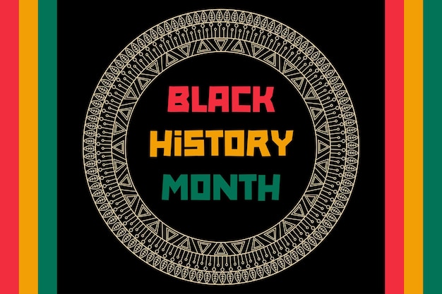 Vector hand drawn black history month Design