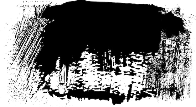 Vector  of hand drawn brush strokes. vector black line, grunge brush strokes ink paint isolated