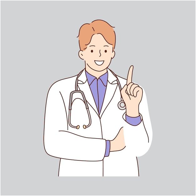 vector hand drawn doctors and nurses