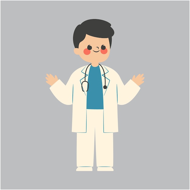 vector hand drawn doctors and nurses