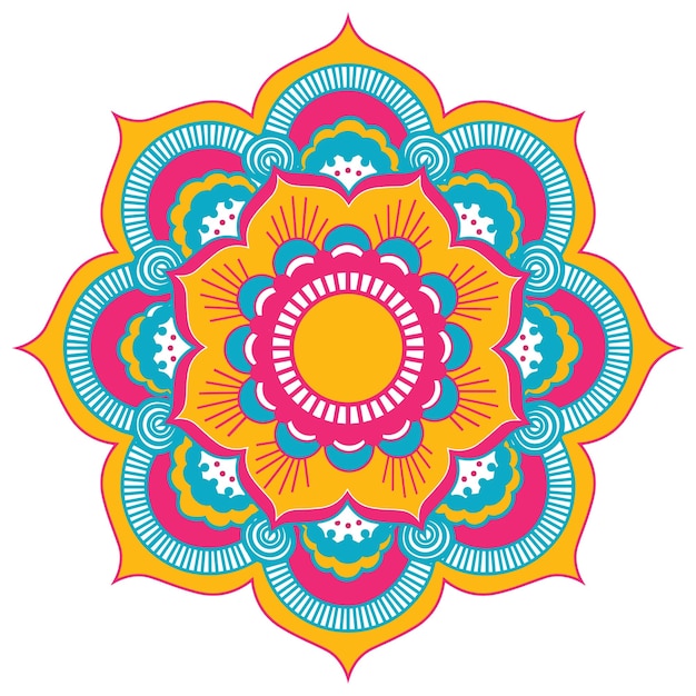 Vector hand drawn doodle mandala Ethnic mandala