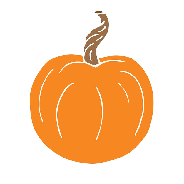 Vector hand drawn doodle sketch pumpkin