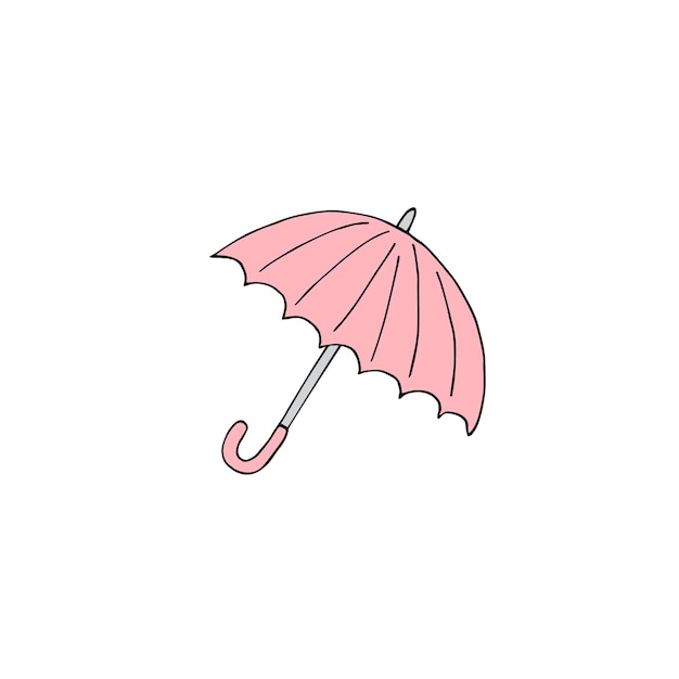 Vector hand drawn doodle sketch umbrella