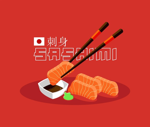 vector hand drawn flat design japan food