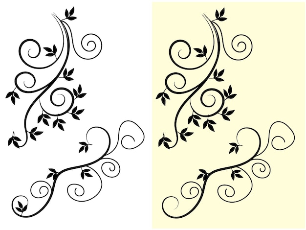 vector hand drawn ornamental borders