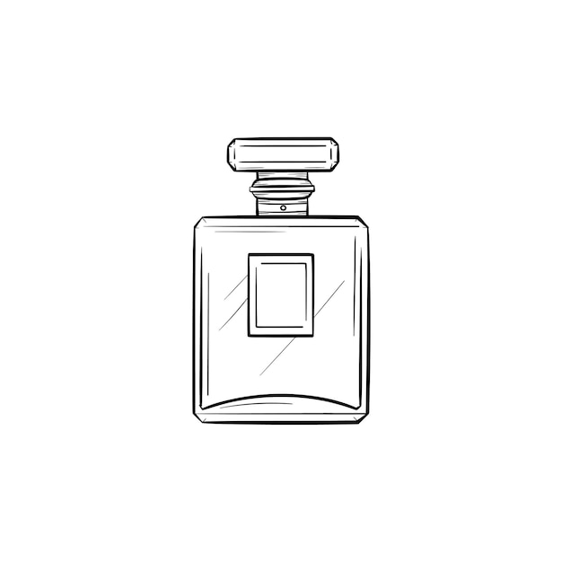 Vector hand drawn Perfume outline doodle icon. Perfume sketch illustration for print, web, mobile and infographics isolated on white background.