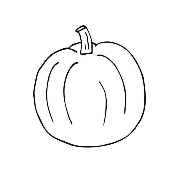 Vector hand drawn pumpkin