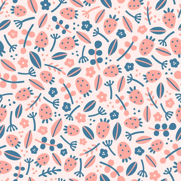 Vector hand drawn seamless pattern