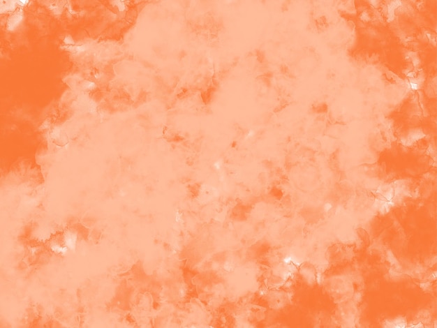 Vector hand painted orange watercolor watercolor background