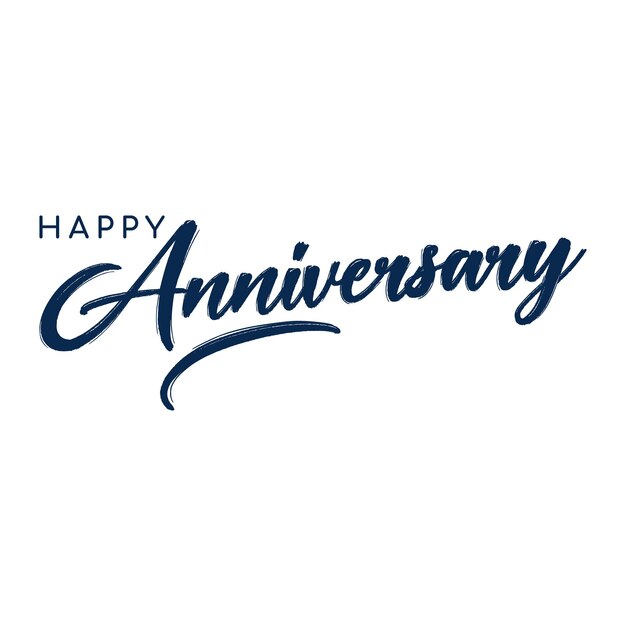 Vector vector happy anniversary lettering design