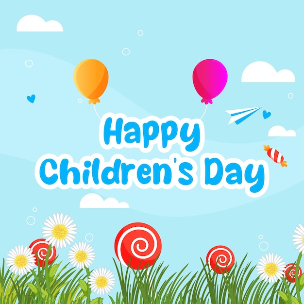 Vector Happy Children's Day illustration Concept