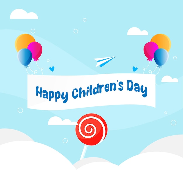 Vector Happy Children's Day illustration Concept