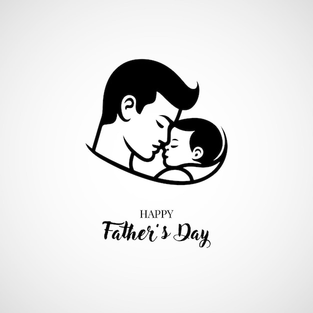 Vector happy father's day icon design