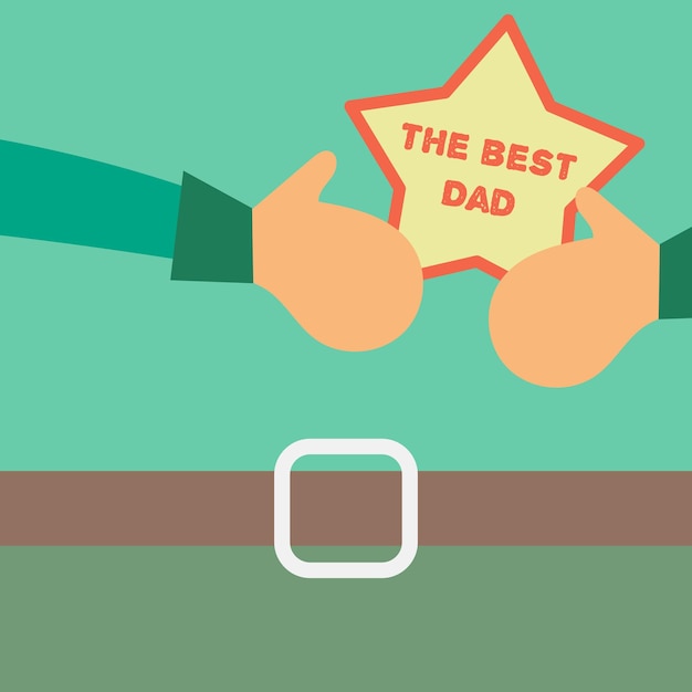 Vector Happy Fathers Day concept