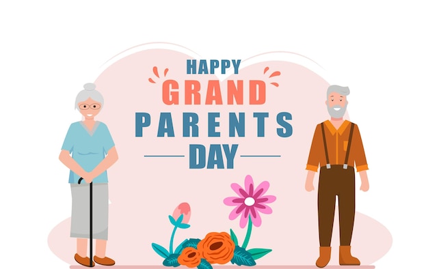 Vector vector happy grandparents day banner design for social media with fully editable file