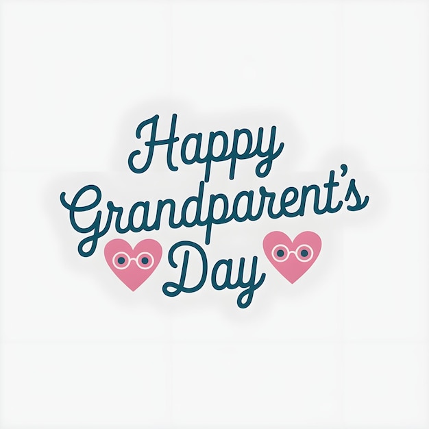 Vector vector happy grandparents day card logo poster