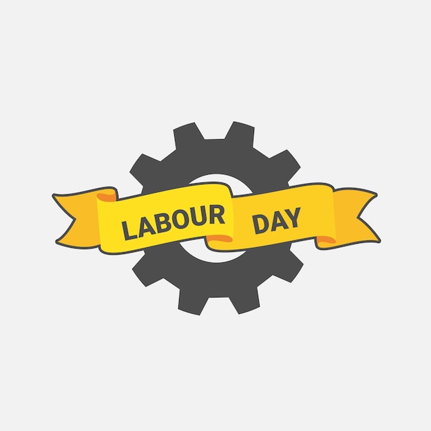 Vector happy labour day logo