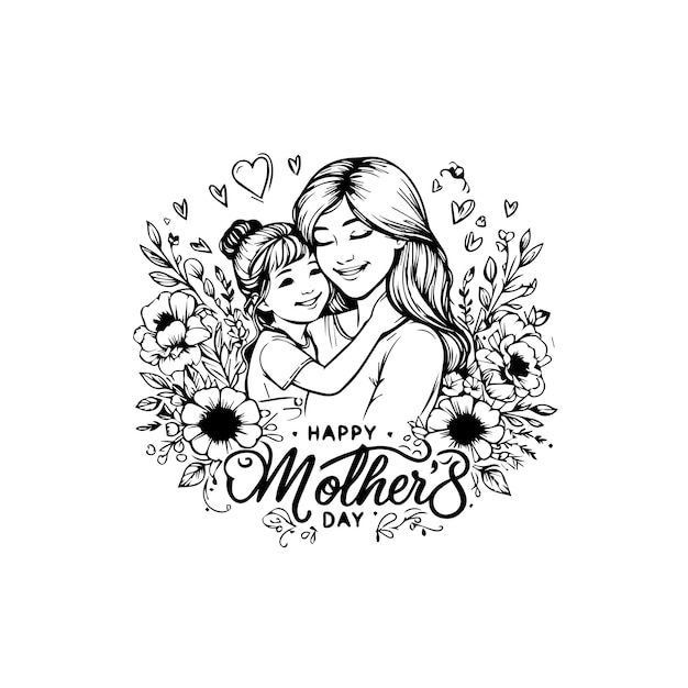 Vector a vector of happy mothers day template