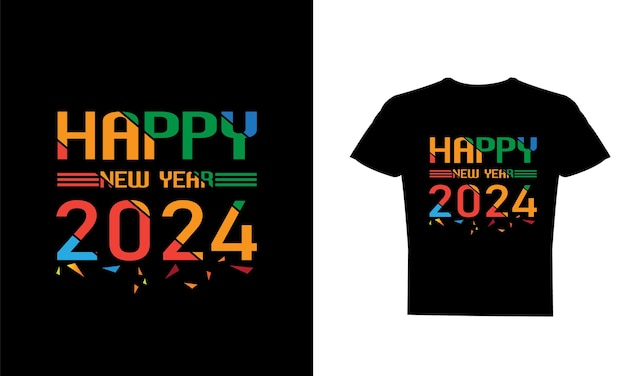 Vector happy new year 2024 lettering