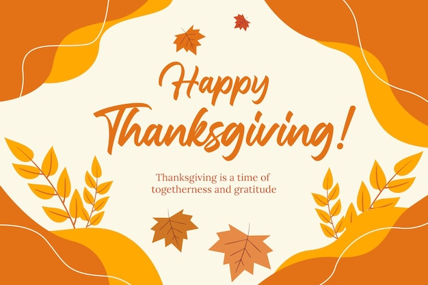 Vector Happy Thanksgiving Day Post Design