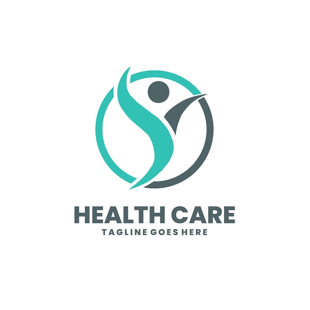 Vector health care logo design template