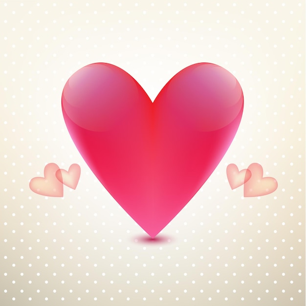 Vector heart isolated