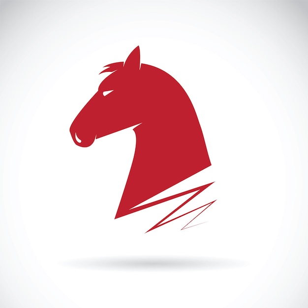 Vector of a horse haed on white background