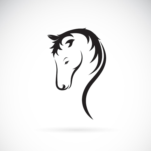 Vector of a horse head design on white background Easy editable layered vector illustration Wild animals