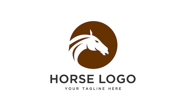 vector horse head logo template