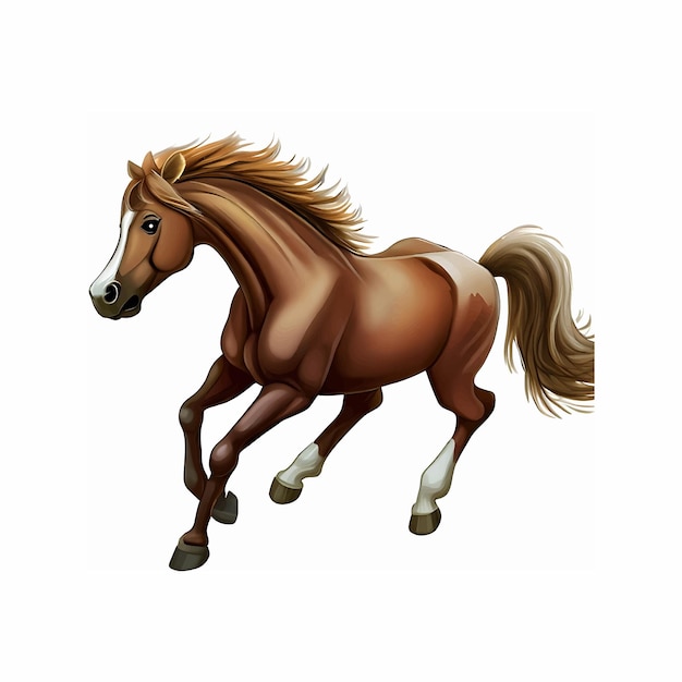 vector horse isolated on a white background