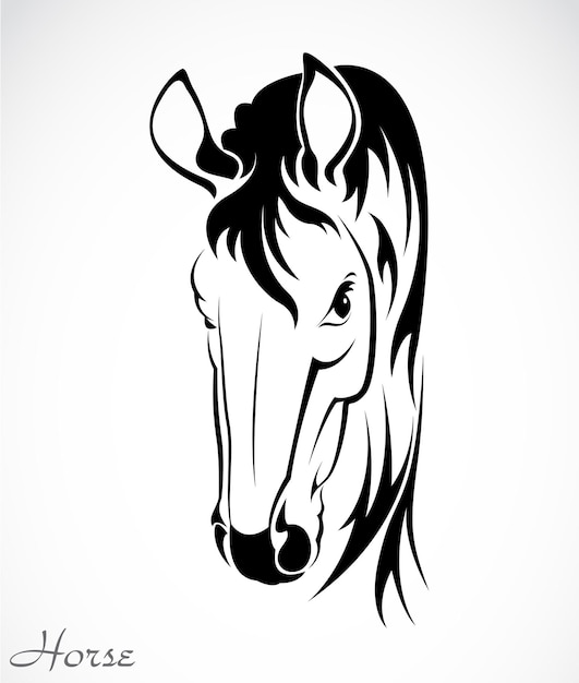 Vector of a horse on white background Easy editable layered vector illustration