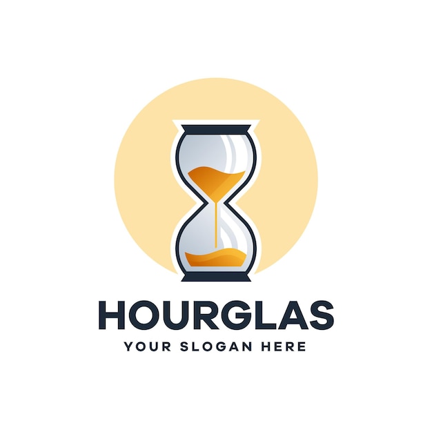 Vector Hourglass Logo Template