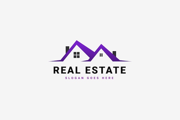 Vector house logo real estate design template