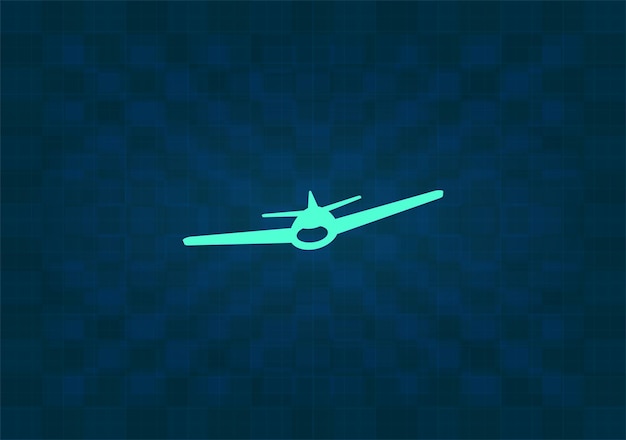 Vector icon on blue background