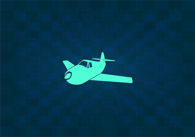 Vector icon on blue background