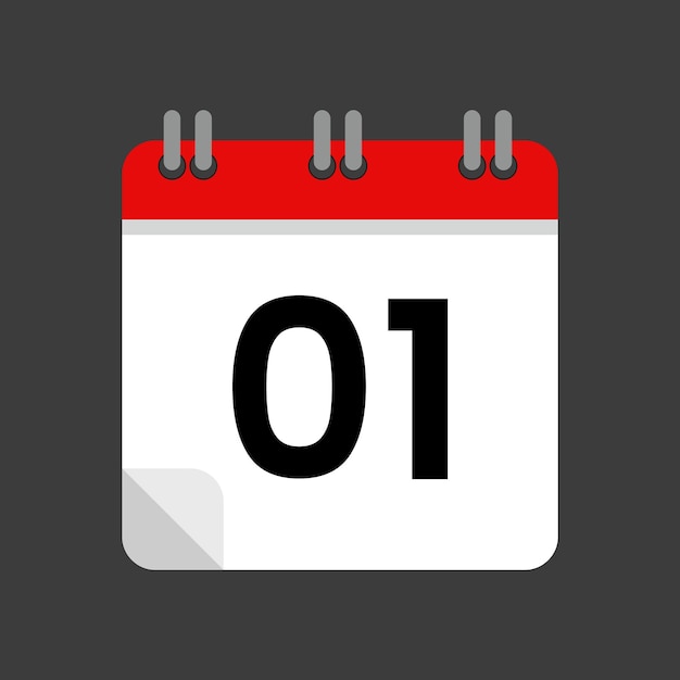 vector icon calendar date 01