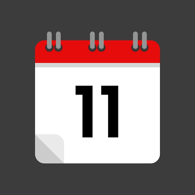 vector icon calendar date 11